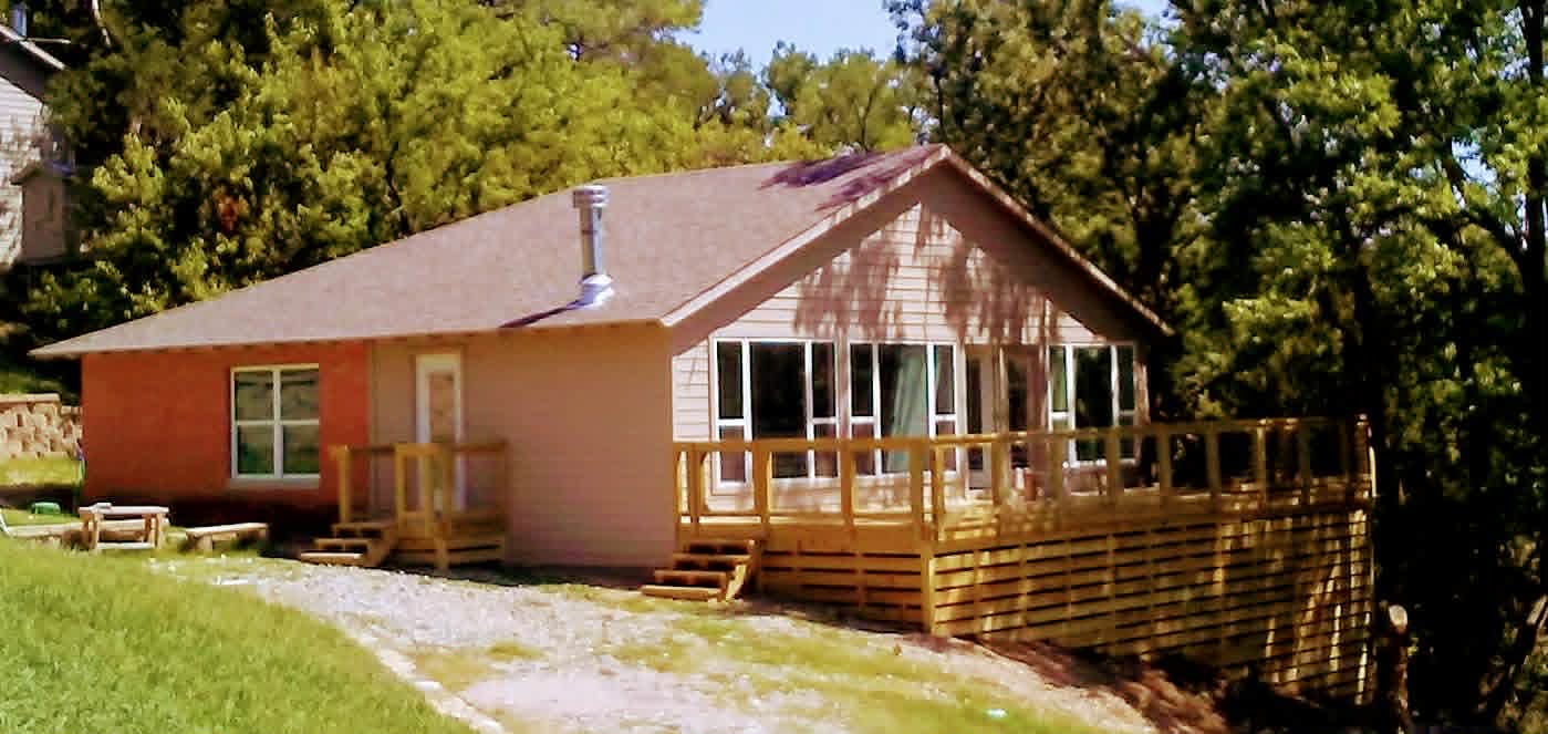 Almazan and Sons completed home exterior with custom deck